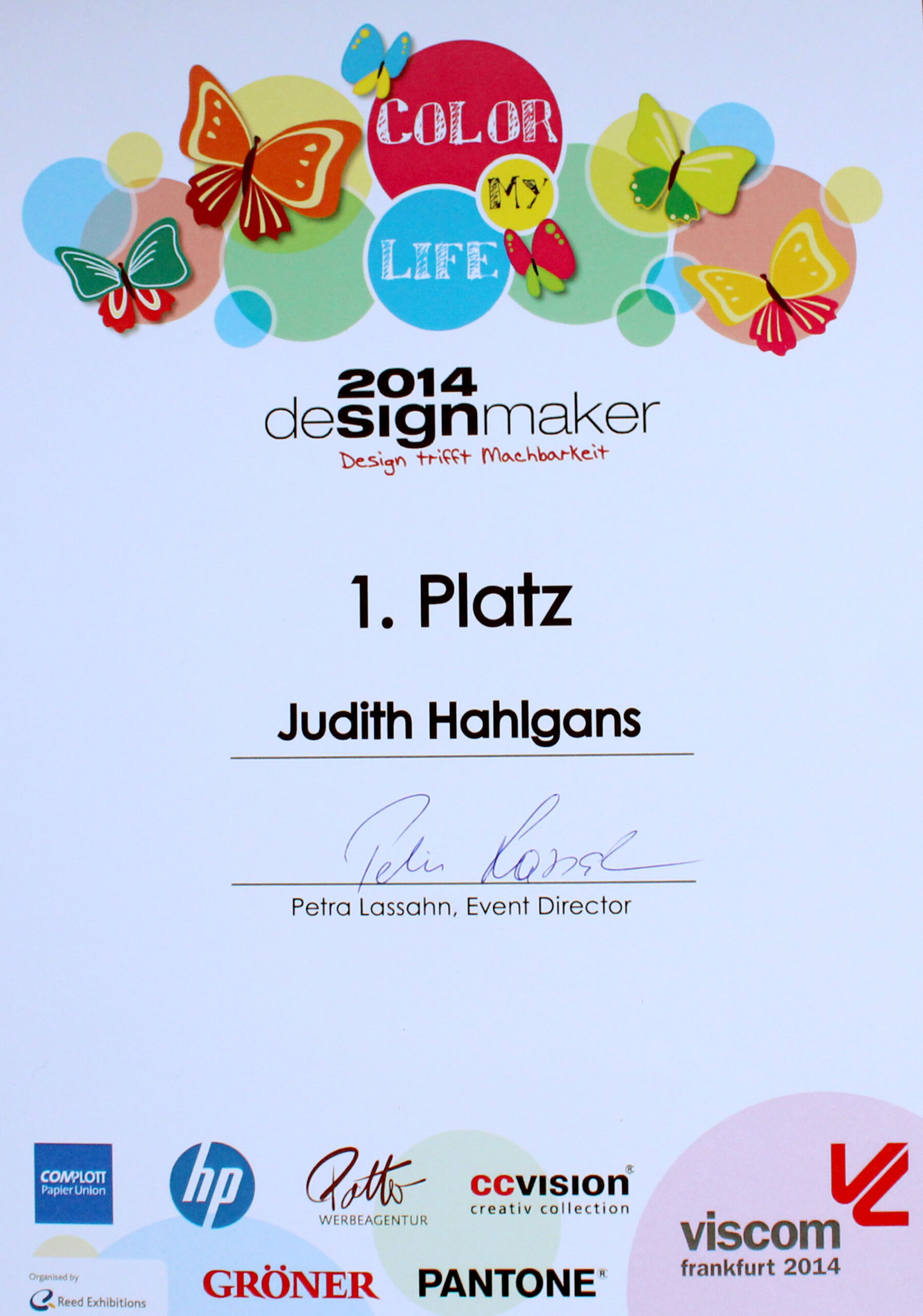 DesignMaker Award Platz 1